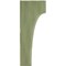 Ekena Millwork 3 1/2"W x 4"D x 10"H Clarksville Wood Vintage Decor Bracket, Restoration Green BKTWD04X04X10CVGR - alternate 3